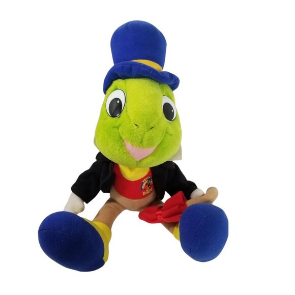 Mattel Pinocchio Jiminy Cricket Stuffed Plush Animal Toy Doll 1992 16" T… - Picture 1 of 4